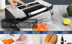 Kitchen Household Food Vacuum Sealer Packaging Machine Include 2 rolls Vacuum packed bags